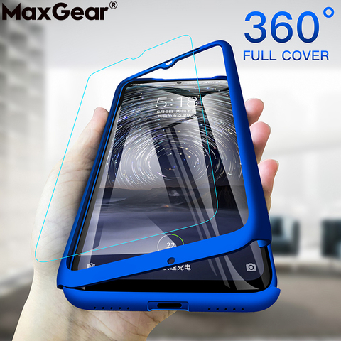 360 Full Cover Protective Case For Xiaomi Mi 8 Lite A2 6 5S Plus Note 3 Max 2 Mix Play Mi A3 5X 6X F1 Hard Slim Thin Funda Glass ► Photo 1/6