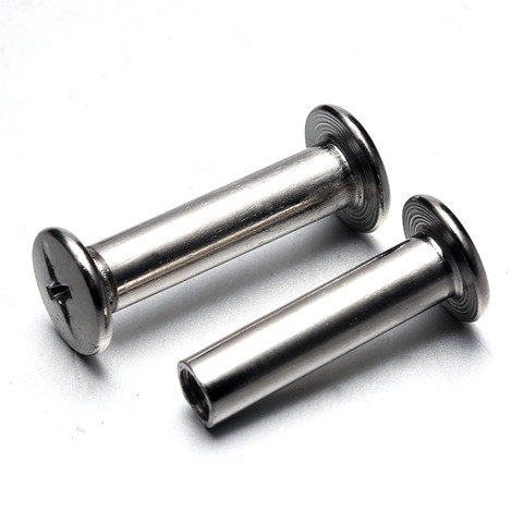 Carbon steel nickel plated thread rivet album nail recipe butt lock binding screw M5*5-150 ► Photo 1/5