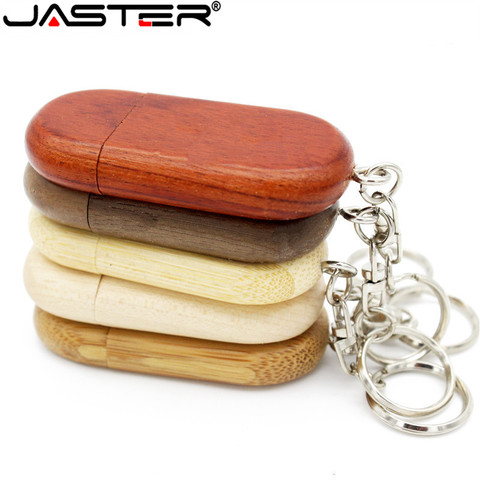 JASTER personality gift Wood creative pen drive LOGO customized u disk USB 2.0 flash drive pendrive 4GB 8GB 16GB 32GB 64GB ► Photo 1/6