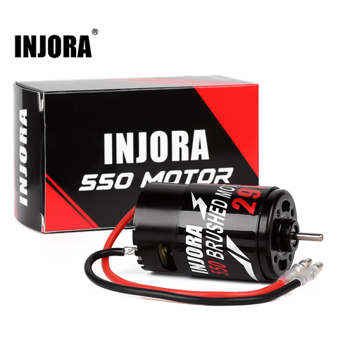 INJORA 550 Brushed Motor 12T 21T 29T 35T for 1:10 RC Crawler Axial SCX10 AXI03007 JL 90046 Traxxas TRX4 TRX6 RC Car Boat Parts ► Photo 1/6