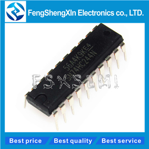 10pcs/lot New original 74HC244N SN74HC244N 74HC244 SN74HC244 DIP-20 OCTAL BUFFERS AND LINE DRIVERS WITH 3-STATE OUTPUTS IC ► Photo 1/1