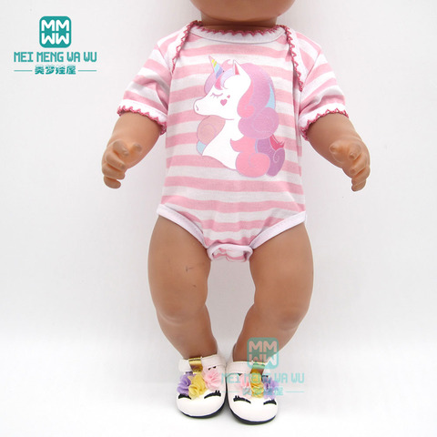 NEW born baby doll clothes 18inch 40-43cm doll Accessories American doll Jumpsuits, denim skirts girl's gift ► Photo 1/6