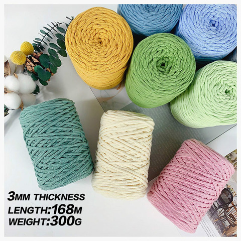 210g/pcs Fancy Yarns For Hand Knitting Thick Thread Crochet Cloth Yarn DIY  bag handbag carpet cushion Cotton Cloth T-Shirt Yarn