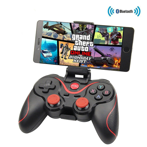 Bluetooth X3 Wireless Controller T3 Gamepad With Stand Holder For PC Android Gamepad Gaming Remote Controle For PS3 Console ► Photo 1/6