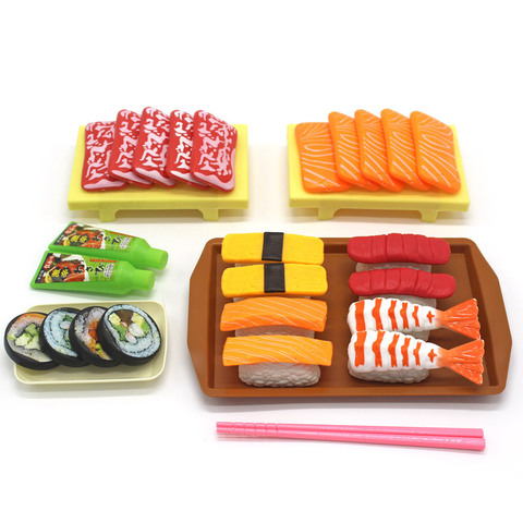 Children Simulation Food Japanese Food Pretend Toys Pretend To Play Sushi Tuna Wasabi Sashimi Simulation Food Toy Play House Set ► Photo 1/6