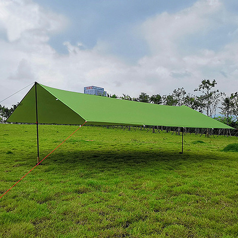 FLAME'S CREED 510g 3*3 meters 15d nylon silicone coating high quality outdoor caming tent tarp Ultralight sun shelter awning ► Photo 1/6