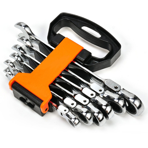 Key Ratchet Wrench Spanner Socket Tool Set Ratchet 5/6/7/12PCS Car Repair Tools Wrench Set Hand Tools Adjustable Spanner ► Photo 1/6