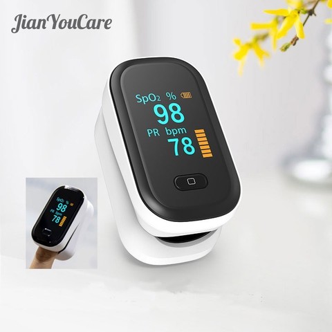 New Medical Portable Finger Pulse Oximeter Blood Oxygen Heart Rate Saturation Meter Oled Oximetro De Dedo Saturometro Monitor ► Photo 1/6