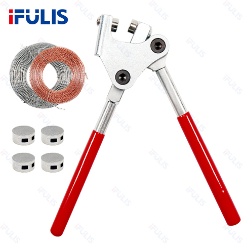 1pcs Red Plastic Coated Handle Lead Seal Sealing Pliers Calipers for Seal Water Meter Anti-theft sealing ► Photo 1/6