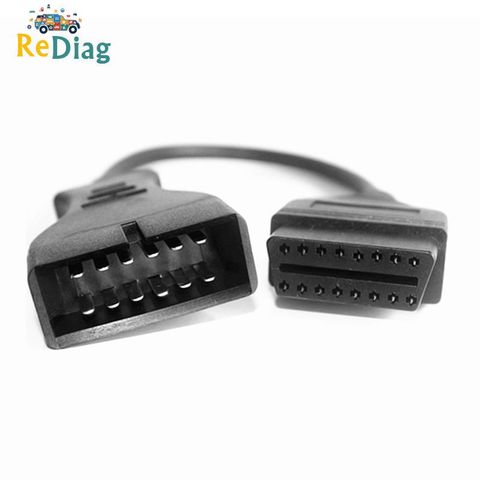 High Quality Car Diagnostic tool OBD OBD2 Connector for GM 12 Pin Adapter to 16Pin Diagnostic Cable for GM 12Pin For GM Vehicles ► Photo 1/6