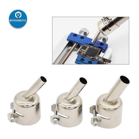 PHONEFIX 45 Degree Nozzles 3/4/5/7/8/10mm Hot Air Gun Curved Nozzles Replaceable for Hot Air Soldering Station ► Photo 1/6