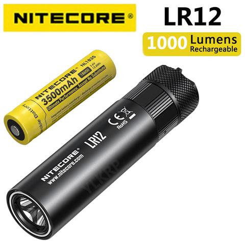 Original NITECORE LR12 1000 lumens retractable flashlight camp light, using CREE XP-L HD V6 lamp bead lighting ► Photo 1/6