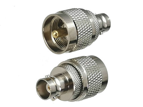 1pcs Connector Adapter BNC Female Jack to UHF PL259 Male Plug RF Coaxial Converter Straight New ► Photo 1/4