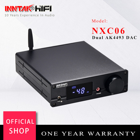 NXC06 Dual AK4493 Amanero USB DAC Decoder W/ CSR8675 Bluetooth 5.0 Support 32Bit / 384K DSD DOP ► Photo 1/6