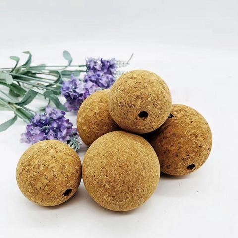 53mm/35mm Cork Ball Keychain Floating Buoy  Fishing Diving Swimming Sports Accessories ► Photo 1/5