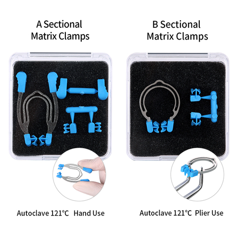 Dental Sectional Contoured Matrix Clip Matrices Clamps Wedges Dentist Tools The Newest Type Plier A&B ► Photo 1/6