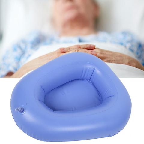 Washable Household Inflatable Bedpan Elderly Patients Care Anti Bedsore Air Cushion Potty Blue for Elderly Disabled ► Photo 1/6