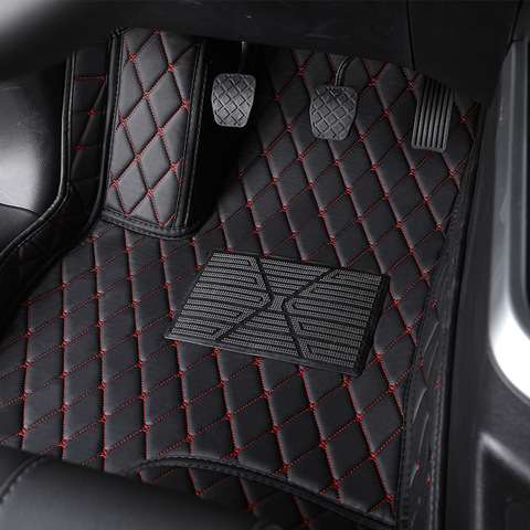 Flash mat leather car floor mat For Kia Rio K3 K5 K7 Sportage Soul Cerato Forte Opirus Optima Sorento Carens Carnival Bongo foot ► Photo 1/6