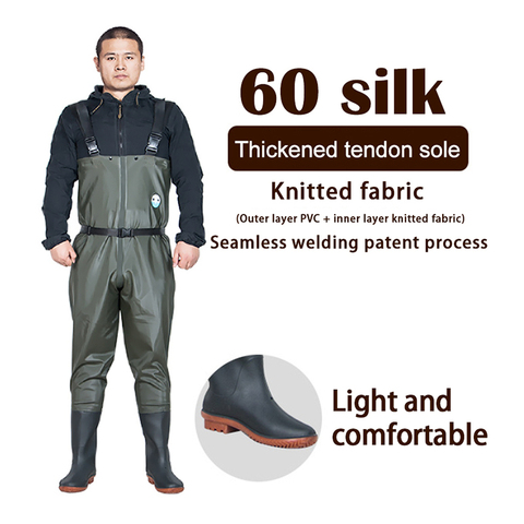 Fly Fishing Waders Wading Pants Clothing Portable Chest Overalls Men  Waterproof : : Sports & Outdoors