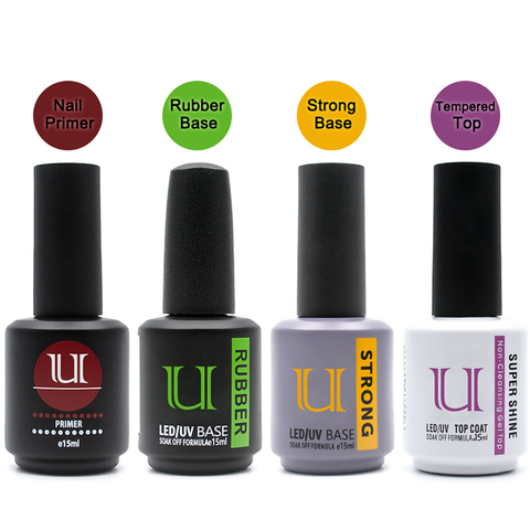 Nails Art Gel Nail Polish Rubber Base and Top Coat Set Acid-free Primer for Nails Varnish Hybrid Semipermanent Strong uv Gellac ► Photo 1/6