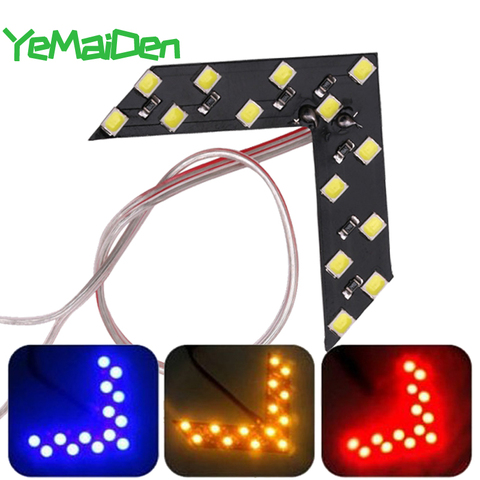 1x Car LED rear view mirror arrow panel light Mirror Indicator Turn Signal Bulb Car LED Rearview mirror light Styling Red Yellow ► Photo 1/6