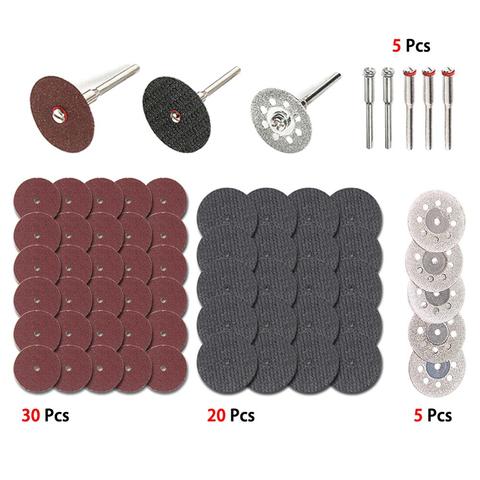 60Pc Diamond Cutting Wheel HSS Circular Saw Blades Resin Cut Off Disc Wood Working Metal Dremel Mini Drill Rotary Tool Accessory ► Photo 1/6