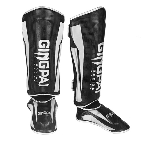 High Grade 4 Color Boxing Ticken Shinguards Instep Leg Pads Protective Ankle Guard Mma Foot Muay Thai Boxing Gloves Fighting Men ► Photo 1/6