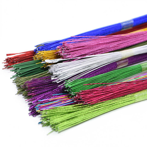 25/50/100pcs Stocking Flower Wire 80cm Length Artificial Branches Twigs Iron Wire for Nylon Stocking Flower Making DIY Accessory ► Photo 1/6