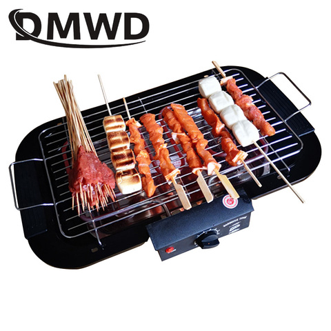 Household Electric oven Furnace Heating Smokeless Barbecue pits Grill Indoor Carbon Free BBQ pan Hotplate Griddle EU US plug ► Photo 1/6