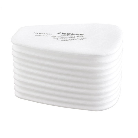 10pcs 5N11 Cotton Filters Replaceable Filters For 6200/7502/6800 Gas Dust Mask Accessories ► Photo 1/5