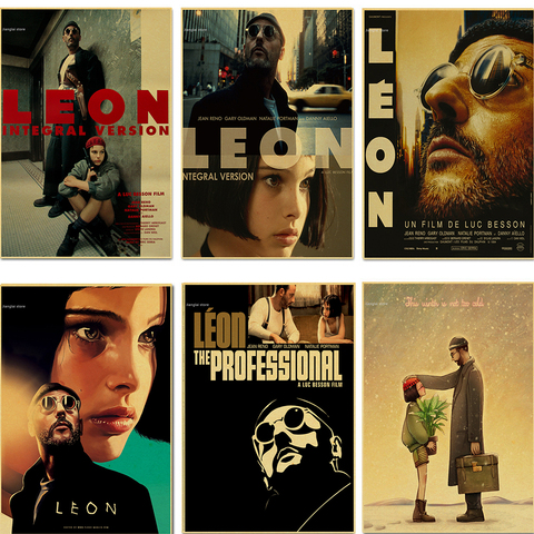 Leon the professional poster classic old movie vintage poster retro nostalgia kraft paper wall stickers Home decor ► Photo 1/6