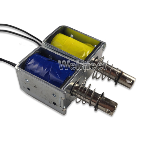 1PCS DC6V 12V 24V Push Type Electromagnet Open Frame Solenoid Magnet 10mm 0.8N ► Photo 1/6