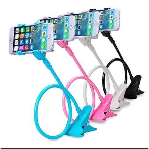 Universal Lazy Mobile Phone holder Gooseneck Stand Stents Flexible Bed Desk Table Clip Bracket for Phone Flexible Holder Arm Hot ► Photo 1/6