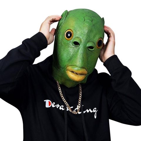 Fish Mask Monster Cosplay Masks Latex Mascarillas Anime  Face Masques Animal Halloween Costume Carnival Party Fancy Mascaras ► Photo 1/6