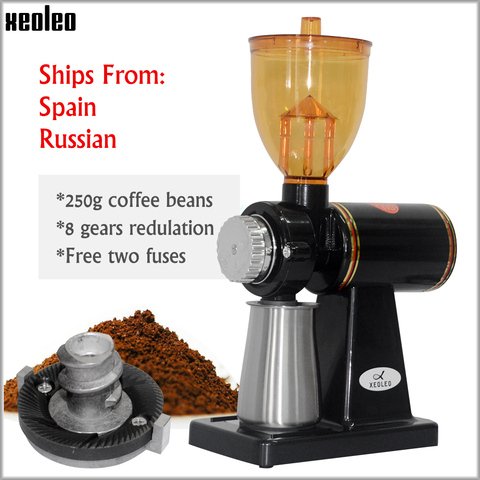Xeoleo Electric Coffee grinder Coffee mill machine Espresso machine 8 Steps Anti-jump 60mm Flat Wheel Burr grinder ► Photo 1/6