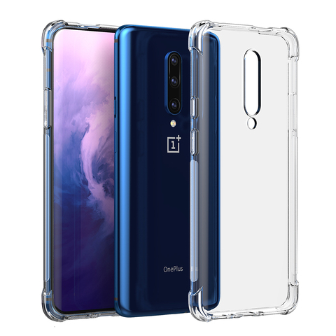 Clear Soft TPU For OnePlus 7T 7 6T 6  Pro 5G McLaren Anti-shock Shockproof Case Full Cover Back One Plus 5T 5 3T 3 Airbag Case ► Photo 1/6