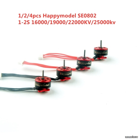 Happymodel 1mm SE0802 0802 1-2S 16000KV 19000KV 22000KV 25000KV Brushless Motor for Mobula7 Snapper7 Mobula6 RC Drone FPV Models ► Photo 1/6