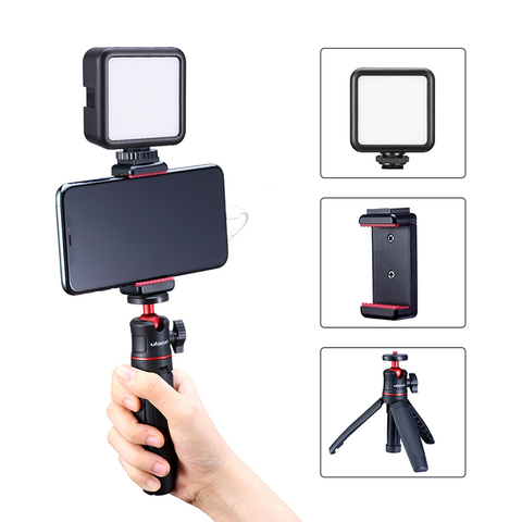 Ulanzi ST-07 Cold Shoe Phone Clip with Extendable Stick Tripod 1/4 Screw Phone Holder To Microphone for Vlogging ► Photo 1/6