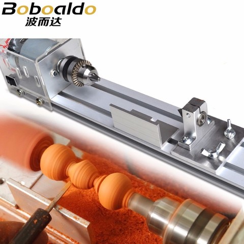 Mini DIY Wood Lathe Machine Polisher Table polishing Cutting 24V beads machine ► Photo 1/3