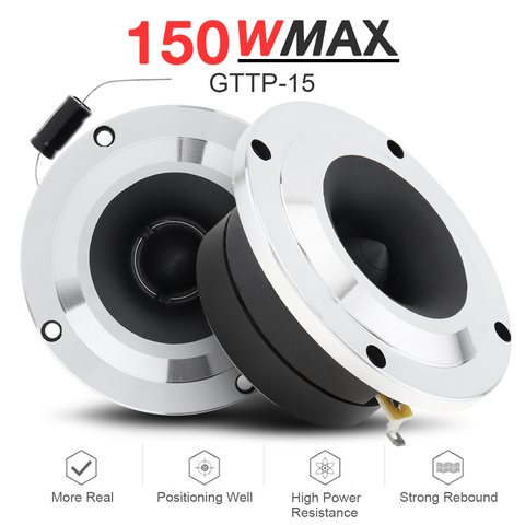 2pcs 4 Inch 100W Tweeter Speaker Audio Sound Speaker Full Range Loudspeaker High Efficiency w Capacitor for DIY Car Audio System ► Photo 1/6