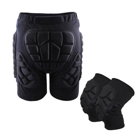 Ski Protective Hip Pad Padded Shorts+Protective Knee Pads Skiing Skating Snowboarding Impact Protection ► Photo 1/6