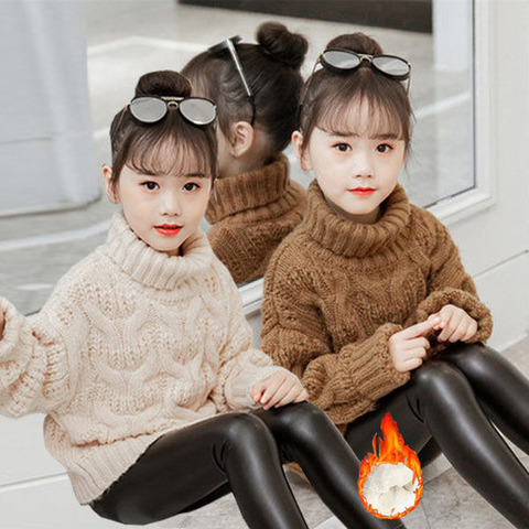 2022 autumn children's clothes girls knitted sweaters solid thin girl bat sweaters for girls big kids pullovers sweater ► Photo 1/6