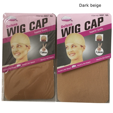 10 pieces Brown Wig Cap Hairnet Hair Mesh Wig Weaving Cap Stretchable Elastic Hair Net 5 color 2 Pieces/PACK ► Photo 1/5