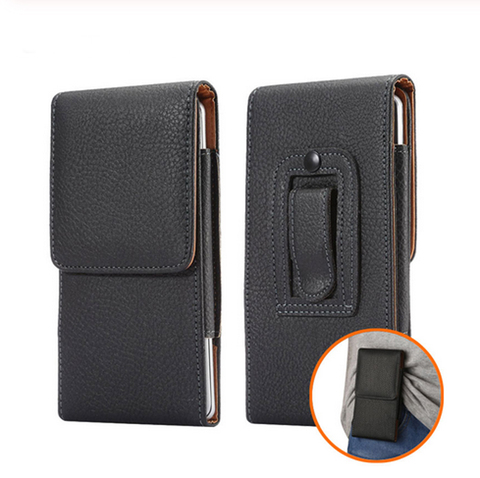 Fashion PU Leather Belt Holster Case Cover for Huawei P40 P30 P20 P10 P20lite nova 5 4 Mate 30 20 10 pro 20x honor 9X 8X 10 8 7i ► Photo 1/6