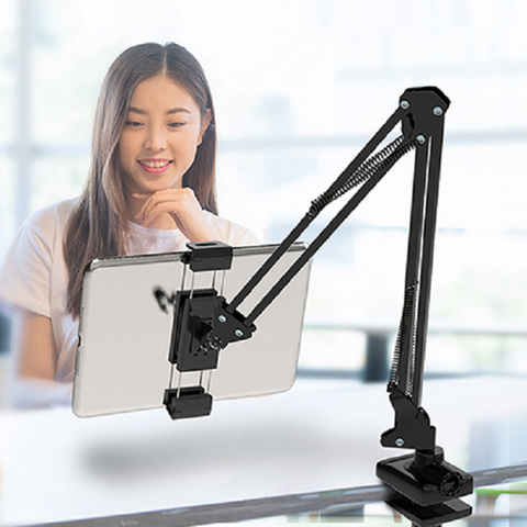 Adjustable Tablet Holder Stand Flexible Rotating Bed Desktop Mount 5-12.9 Inch phone tablet support bracket For IPad Air Pro ► Photo 1/6