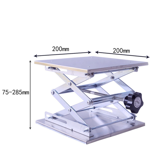 200x200mm Stainless Steel Router Lift Table Woodworking Engraving Lab Lifting Stand Rack Lift Platform Woodworking Benches ► Photo 1/6