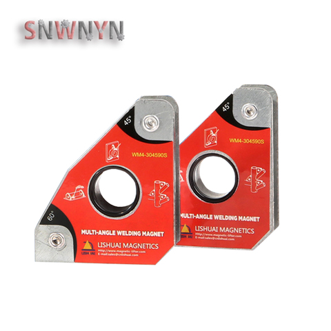 2pc Small Multi-Angle Welding Magnets Neodymium Clamp Holder 30/60/45/90 Degree Welding Positioner for Electric Welding ► Photo 1/6