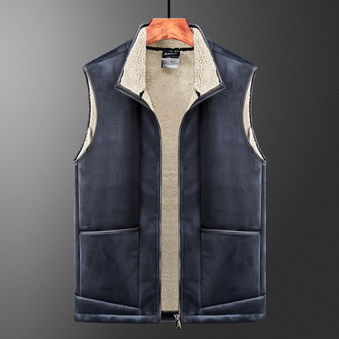 Men Vest Jacket Autumn Winter Casual Sleeveless Jacket Men Warm Fleece Mens Vest Jacket Thick Sleeveless Men's Vest ► Photo 1/6