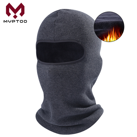 Winter Thermal Fleece Motorcycle Balaclava Cap Cold Weather Warmer Moto Military Tactical Cycling Full Face Mask Cover Women Men ► Photo 1/6