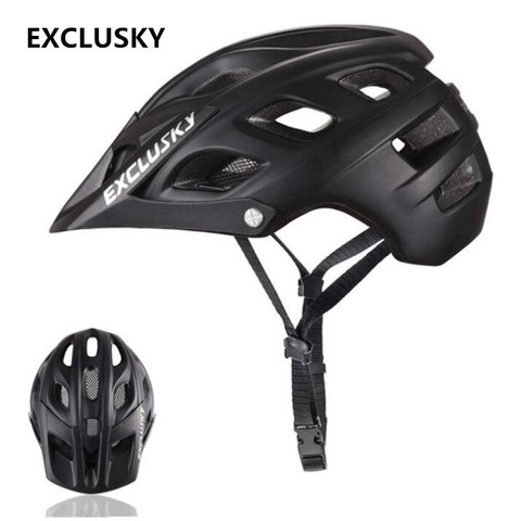 EXCLUSKY Mtb Cycling Helmet Red Mountain Bike Road Bicycle Helmet Men Outdoor Sport Skateboard Cap Foxe Flux Size 56~61cm D ► Photo 1/6